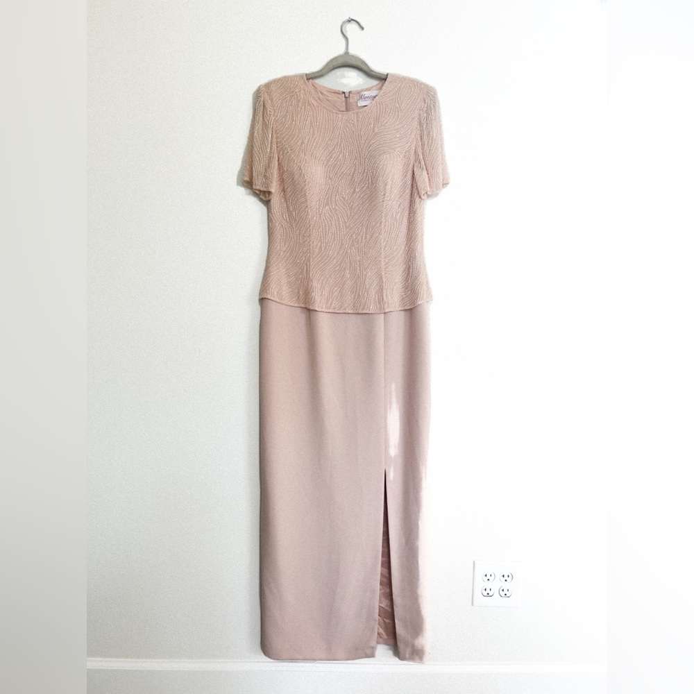Montage collection Mon Cheri dress special occasion pink beaded 10